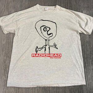 Vintage 90s Radiohead The Bends T-shirt, Retro Radiohead band unisex shirt tee